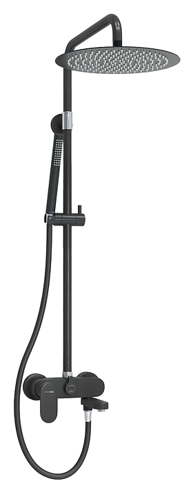 Душевая система со смесителем Wasserkraft A174.160.217.CB черный soft-touch