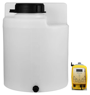 Комплекс дозирования SpaceAqua Dose 803-IMP, емкость 60 л, от счетчика EW/RI