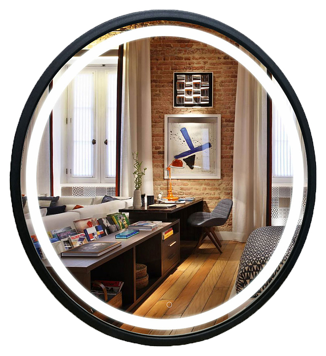 Зеркало с LED-подсветкой Silver Mirrors Манхэттен-лофт LED-00002428 77х77