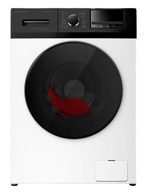 Стиральная машина HiSTORY 4 HWMF 9564 ТLW Inverter Steam 9кг белый, черный