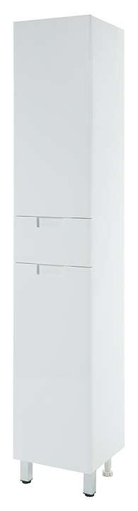 Шкаф-пенал Bellezza Пегас 35 R с бельевой корзиной, правый, белый