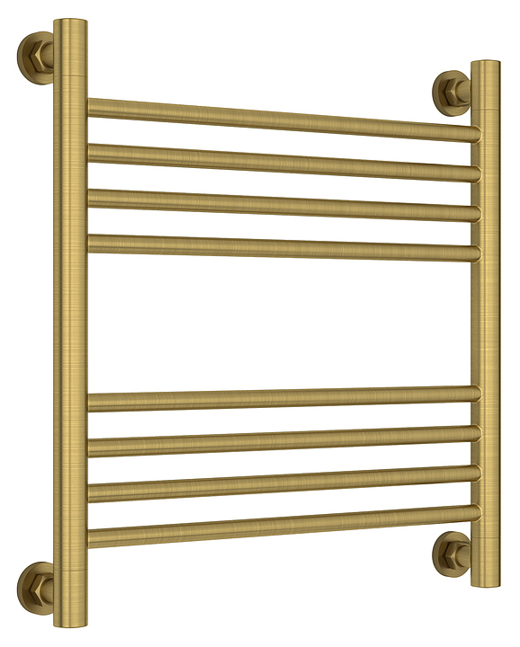 Полотенцесушитель водяной Сунержа Богема+ 50x50 см с прямой перемычкой, состаренная латунь