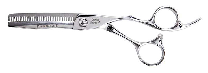 Ножницы парикмахерские филировочные Olivia Garden PowerCut 628 серебристые
