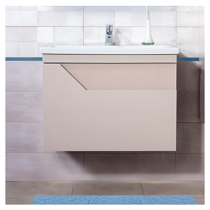 Тумба под раковину БРИКЛАЕР Брайтон 70 см, подвесная, глиняный серый