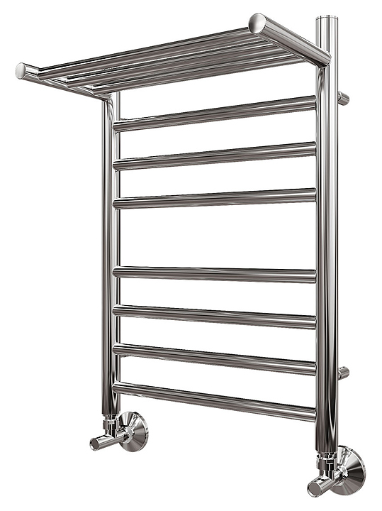 Полотенцесушитель водяной Point Аврора Премиум PN10146SP П7 400x600 с полкой, хром
