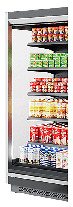 Боковина для горки холодильной Brandford Tesey Ultra Slim 2080 металлическая с зеркалом левая