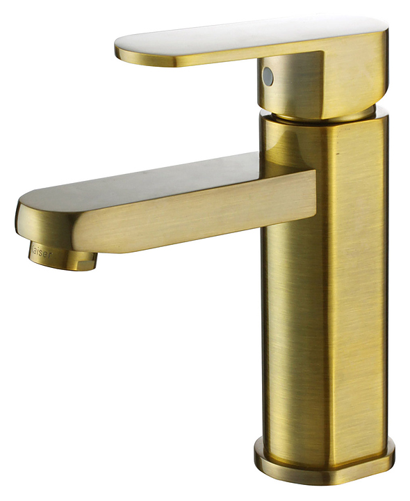 Смеситель для раковины Kaiser Sonat 34011-1G тюльпан, состаренная бронза