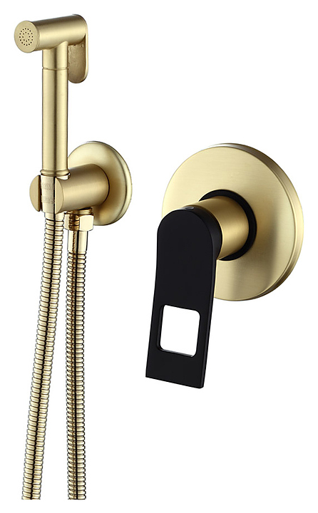 Душ гигиенический Bronze de Luxe Element EL28GB золото матовое, черный