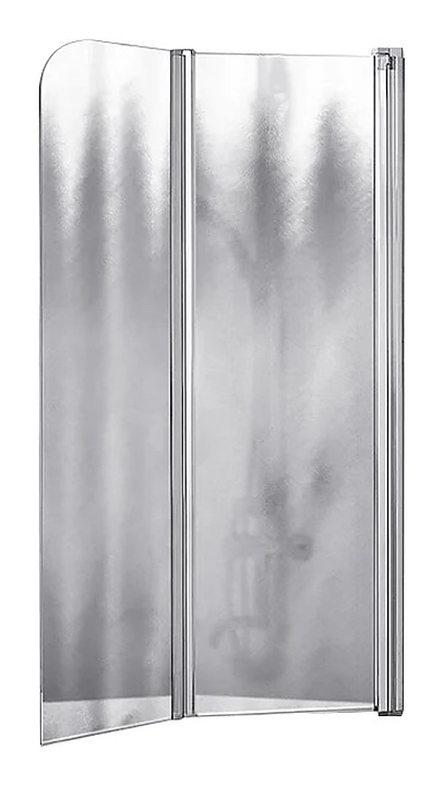Шторка на ванну Vincea VSB-12114CH-R 114х140 см, стекло шиншилла, правая, хром
