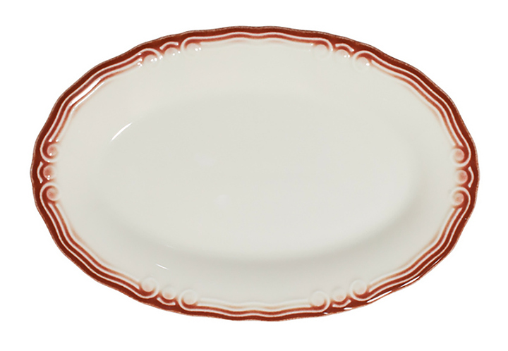 Блюдо овальное ID Fine Relic Maroon 30557-213026 26 см