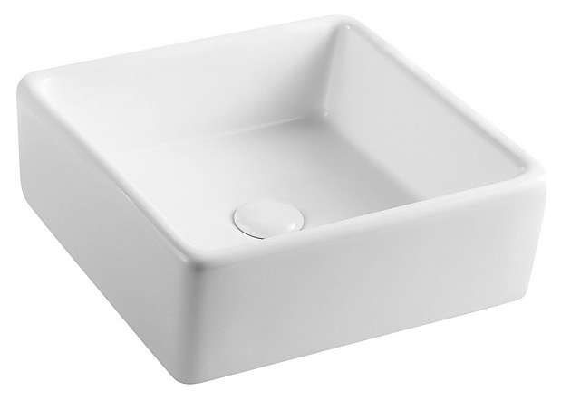 Раковина накладная Azario AZ4566 38х38х13,5 см, фаянс
