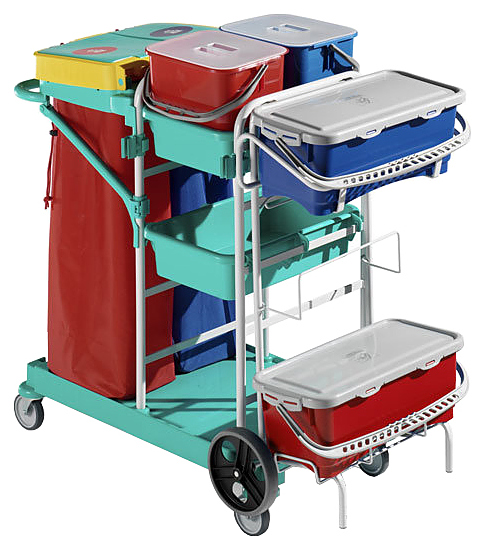 Тележка уборочная TTS Healthcare 1020  стойка серая