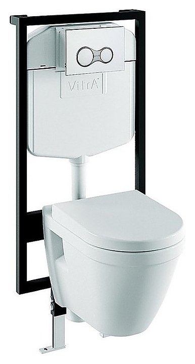 Унитаз подвесной с инсталляцией и сиденьем Vitra S50 9003B003-7200