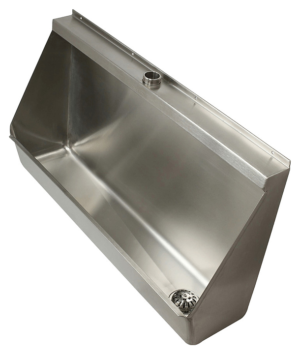 Писсуар-желоб коллективный Oceanus 2-006.1 (R) 1500х240х545 мм (нерж. сталь) слив справа