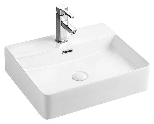 Раковина накладная Azario AZ2173S 50х42х12 см, фаянс