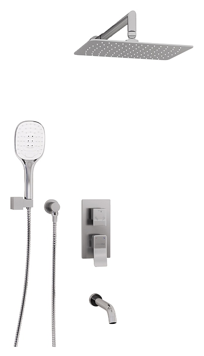 Комплект душевой встраиваемый Wasserkraft A171619 хром
