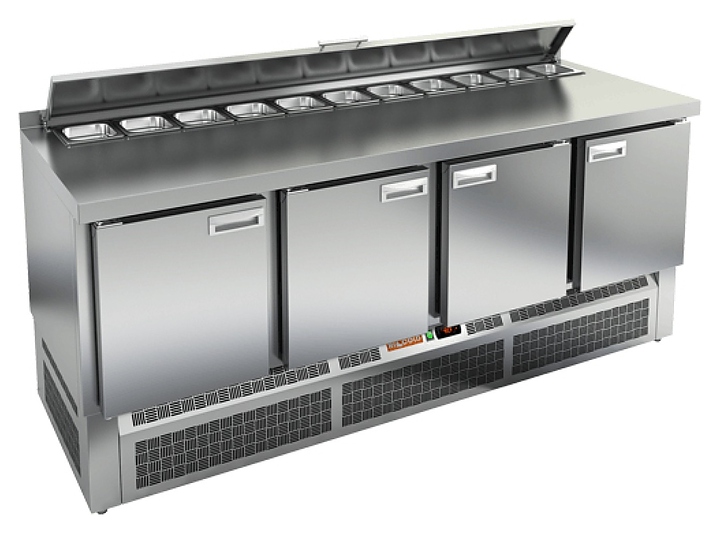 Стол для салатов HICOLD SLE2-1111GN (1/6) с крышкой