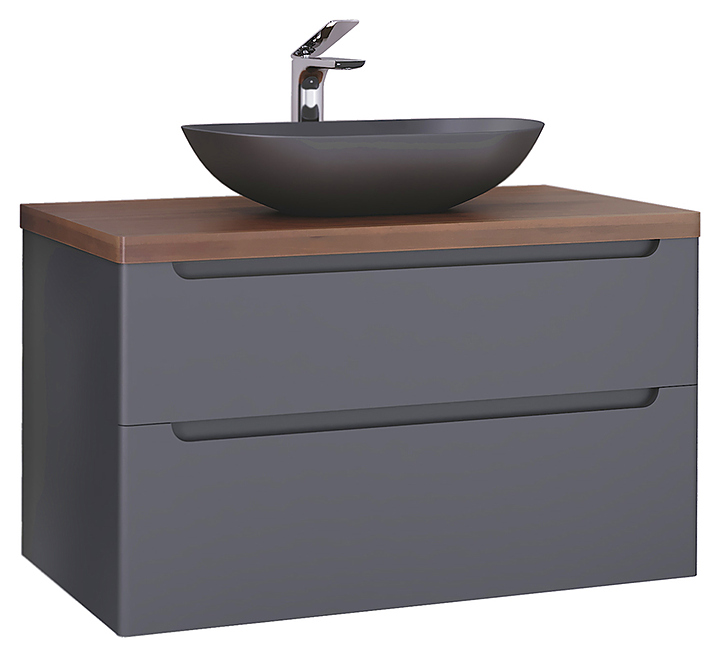 Тумба Jorno Wood 100 Wood.01.100/P/GR 99,5 см, серая