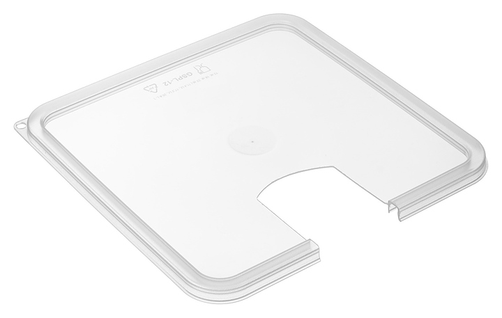 Крышка для контейнера с вырезом под су-вид Gastroplast 80012 29х29 см (полипропилен) прозрачная