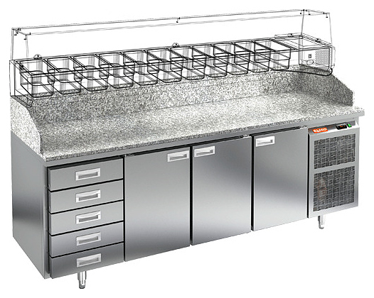 Стол для пиццы HICOLD PZ4-111/GN (без витрины)