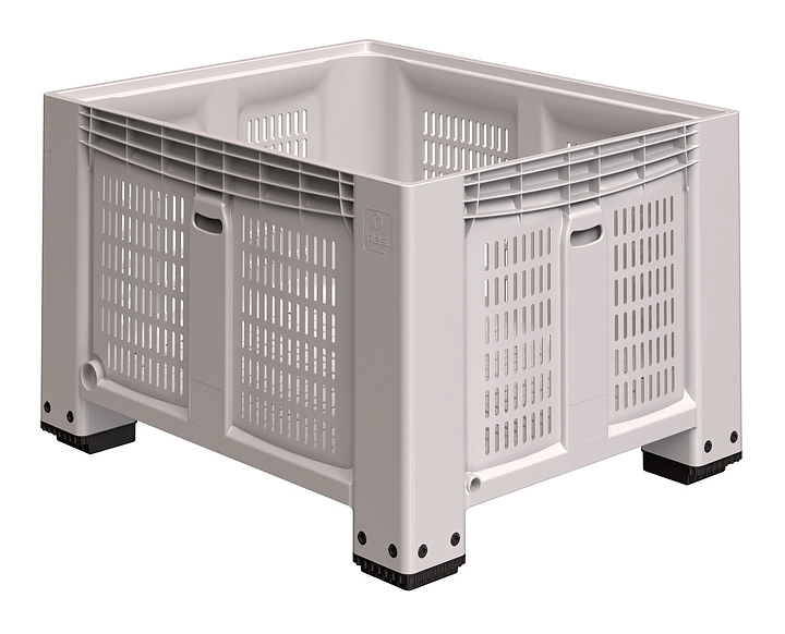 Контейнер iPlast iBOX 11.606 1200x1000x760 мм на ножках, перфорированный