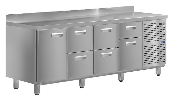 Стол холодильный KAYMAN КСХ-1224/60 (1 дверь, 6 ящиков)