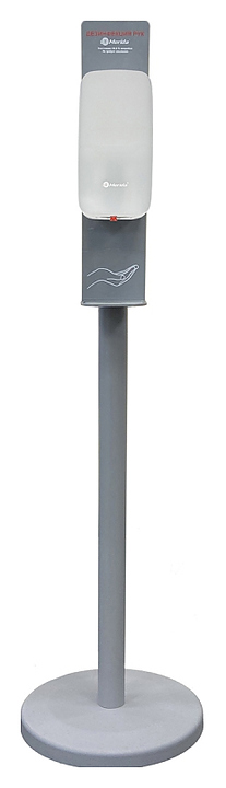 Мобильная стойка для дезинфекции рук Merida Классик с сенсорным диспенсером Harmony (0,8 л)
