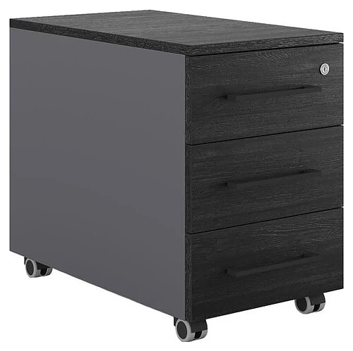 Тумба мобильная КОБОР TМ3-40/70 graphite/wood