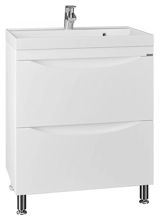 Тумба под раковину СаНта Сатурн 70 напольная, 2 ящика