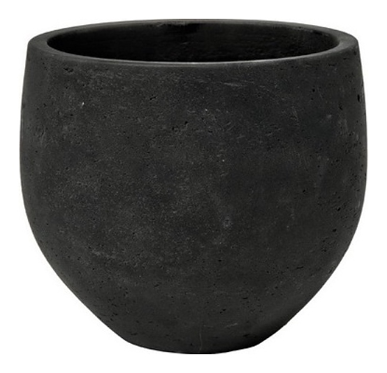 Кашпо Pottery Pots Mini ORB (25х21 см) черное