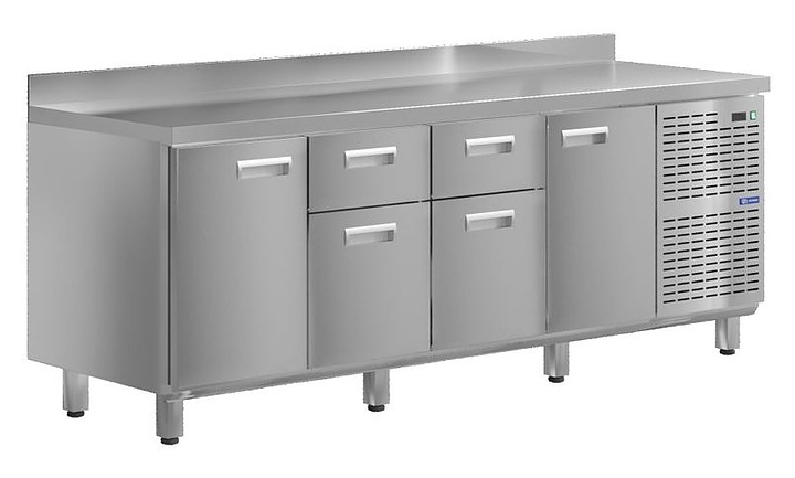 Стол холодильный KAYMAN КСХ-1441/60 (2 двери, 4 ящика)