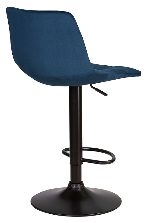 Стул барный DOBRIN 5017-LM-N TAILOR BLACK (синий велюр, черный) 2 шт.