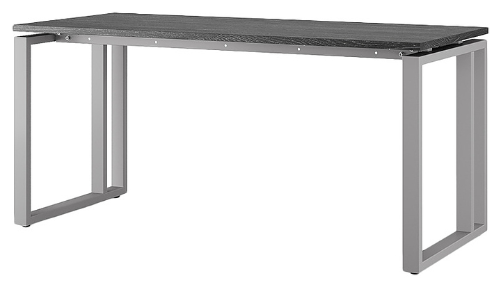 Стол офисный КОБОР O2-80/60 aluminum/glazed