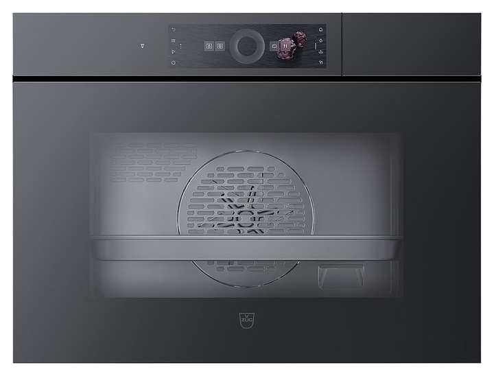 Духовой шкаф комбинированный с паром V-ZUG CombiSteamer V6000 45 AutoDoor CS6T-23043 черное стекло