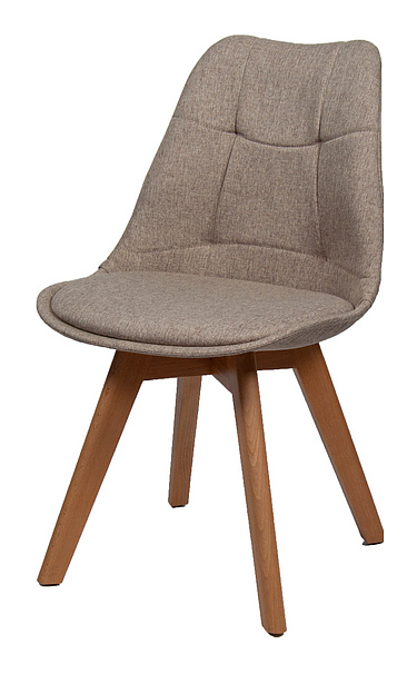 Стул BentWood Eames W ткань коричневый