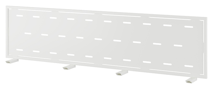 Верхний экран-перегородка КОБОР EV1-80 white/premium (металл)