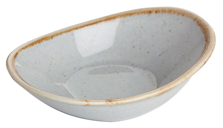 Соусник овальный Porland Seasons 808110 70х110 мм серый