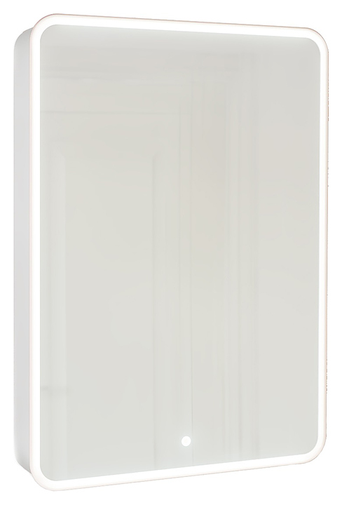Шкаф зеркальный Jorno Pastel 60 Pas.03.60/W, белый жемчуг