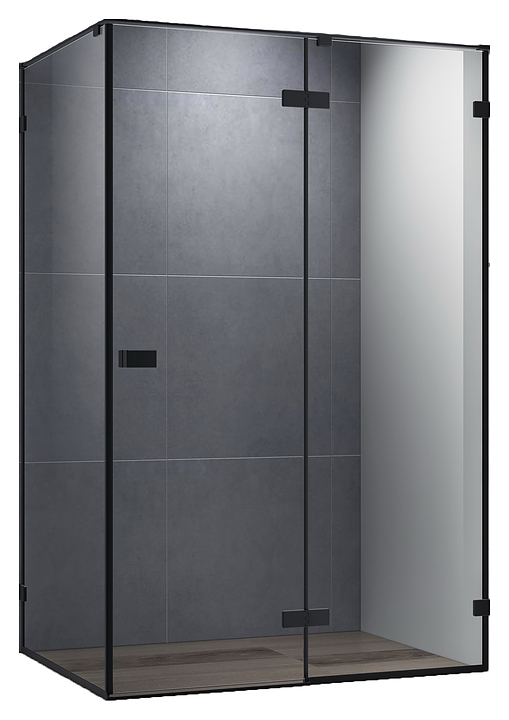 Уголок душевой CEZARES BELLAGIO-AH-1-100/80-C-NERO 100х80х197 см