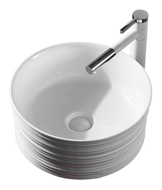 Раковина накладная Mira MR-4040D 40х40 см, без отв. под смеситель, керамика