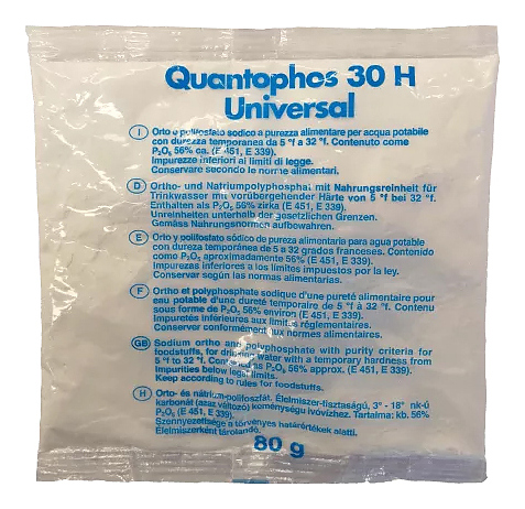 Средство для защиты от известковых отложений и коррозии BWT Quantophos Universal 30H, 80 г (полифосфаты)