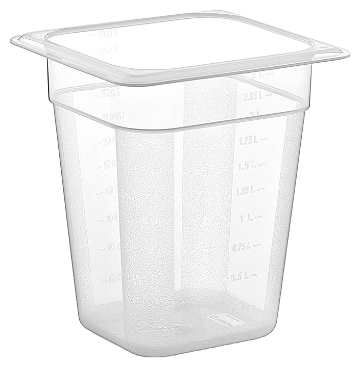 Гастроемкость Gastroplast GNPP-16200 1/6-200 (176х162х200) 2,5 л полипропилен прозрачная