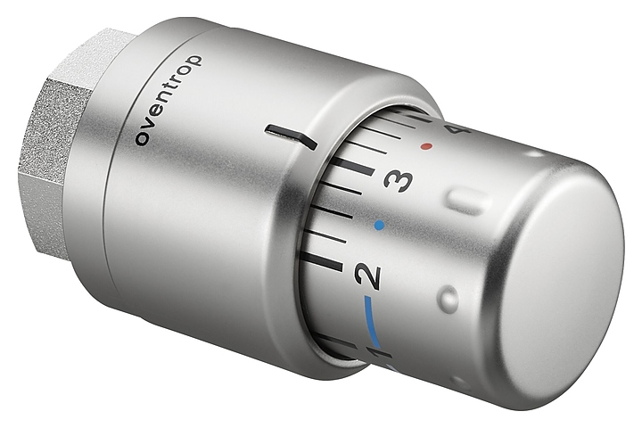 Термостат Oventrop Uni SH 1012085, М 30х1.5, с нулевой отметкой, матовая сталь