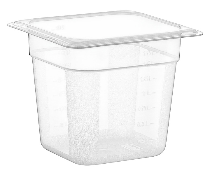 Гастроемкость Gastroplast 79780 GN 1/6-150 (176x162х150 мм) 2.1 л поликарбонат, прозрачный