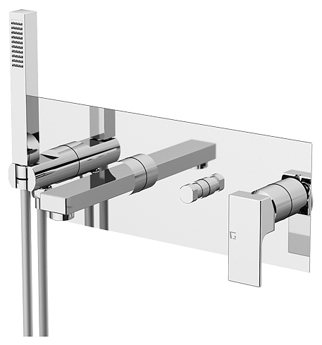 Смеситель для ванны с душем Gattoni Kubik 2505/25C0