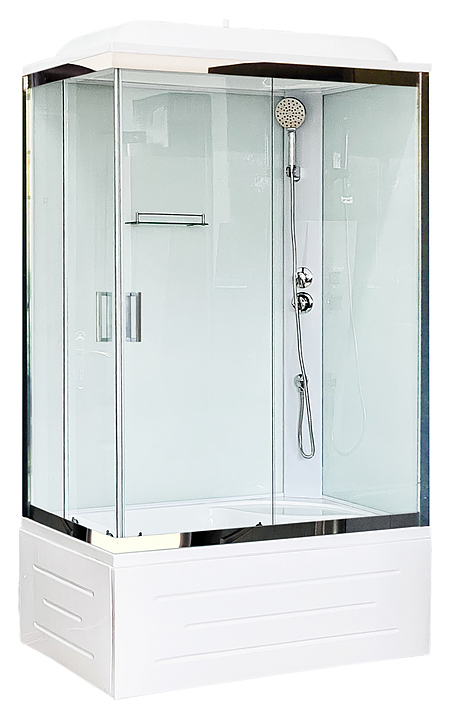 Душевая кабина Royal Bath RB8100BP5-WT-CH-R правая 100х80 см