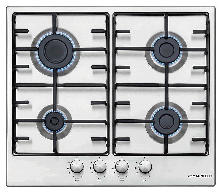 Варочная панель газовая Maunfeld EGHS.64.3ES нерж. сталь