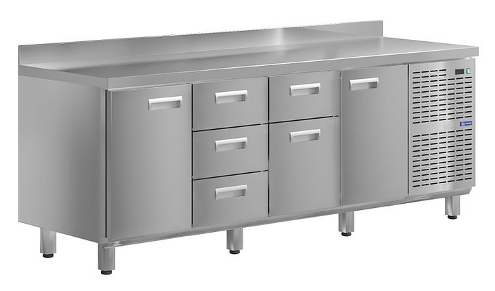 Стол холодильный KAYMAN КСХ-1341/60 (2 двери, 5 ящиков)