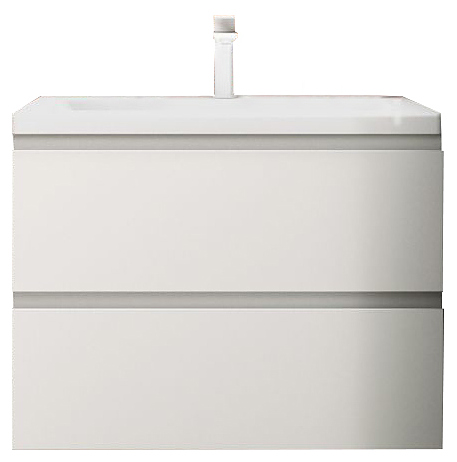 Тумба под раковину Art&Max AM-Bianchi-750-2C-SO-BL эмаль белый глянец