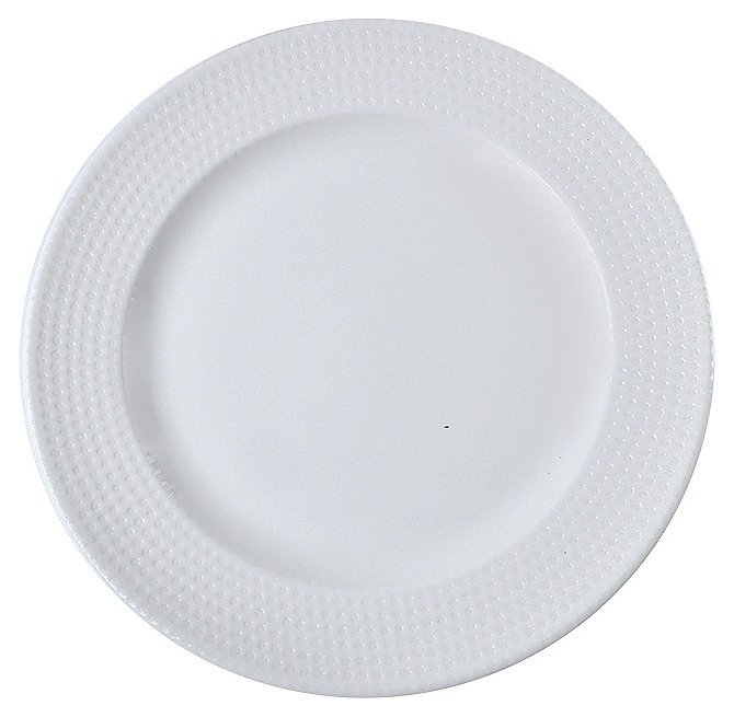 Тарелка Bonna White Pure Dot S-PRDBNC27DZ d=27 см (фарфор) белая